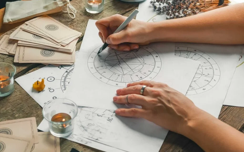 astrology-astrologer-calculates-natal-chart-and